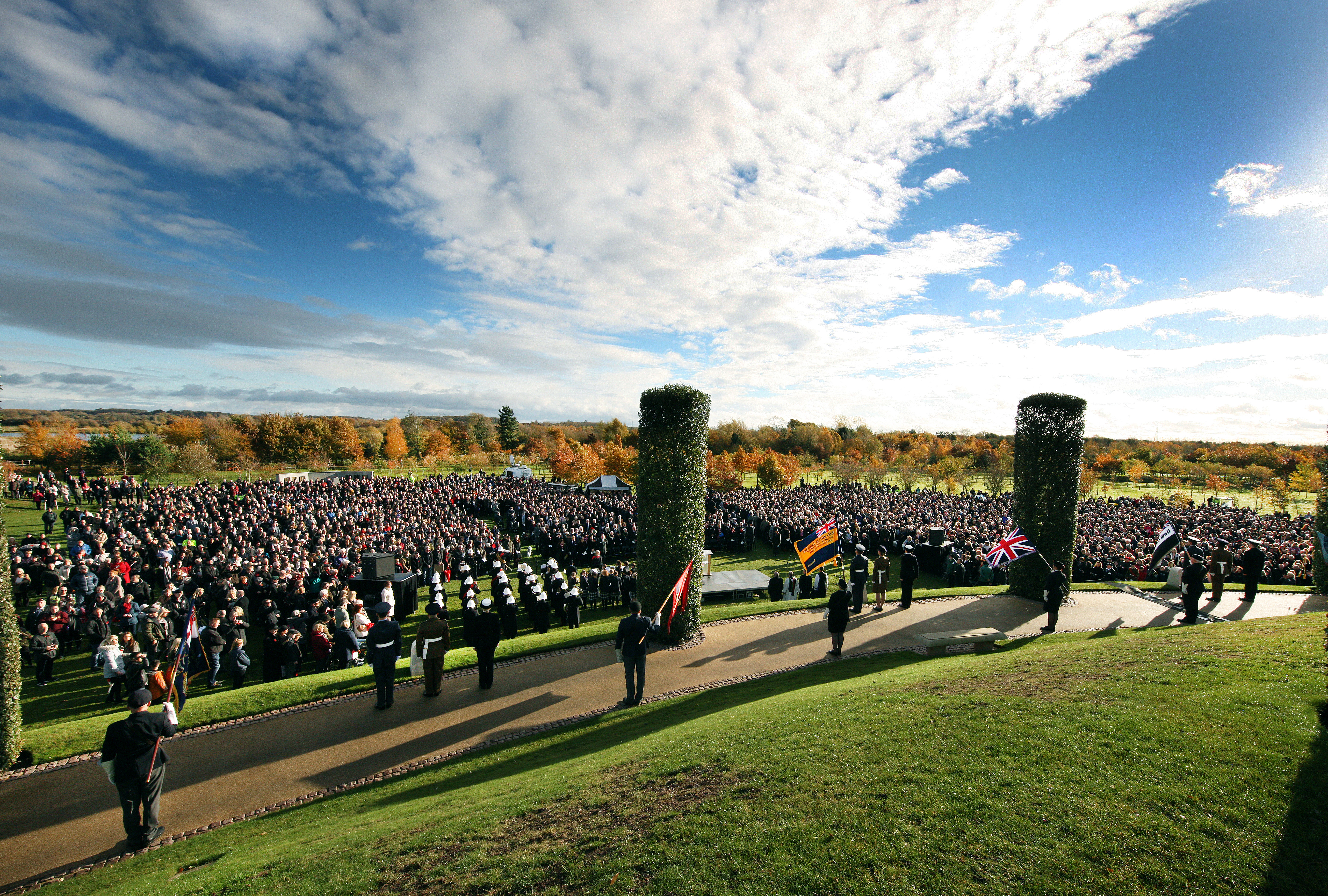 An event at the Armed Forces Memorial