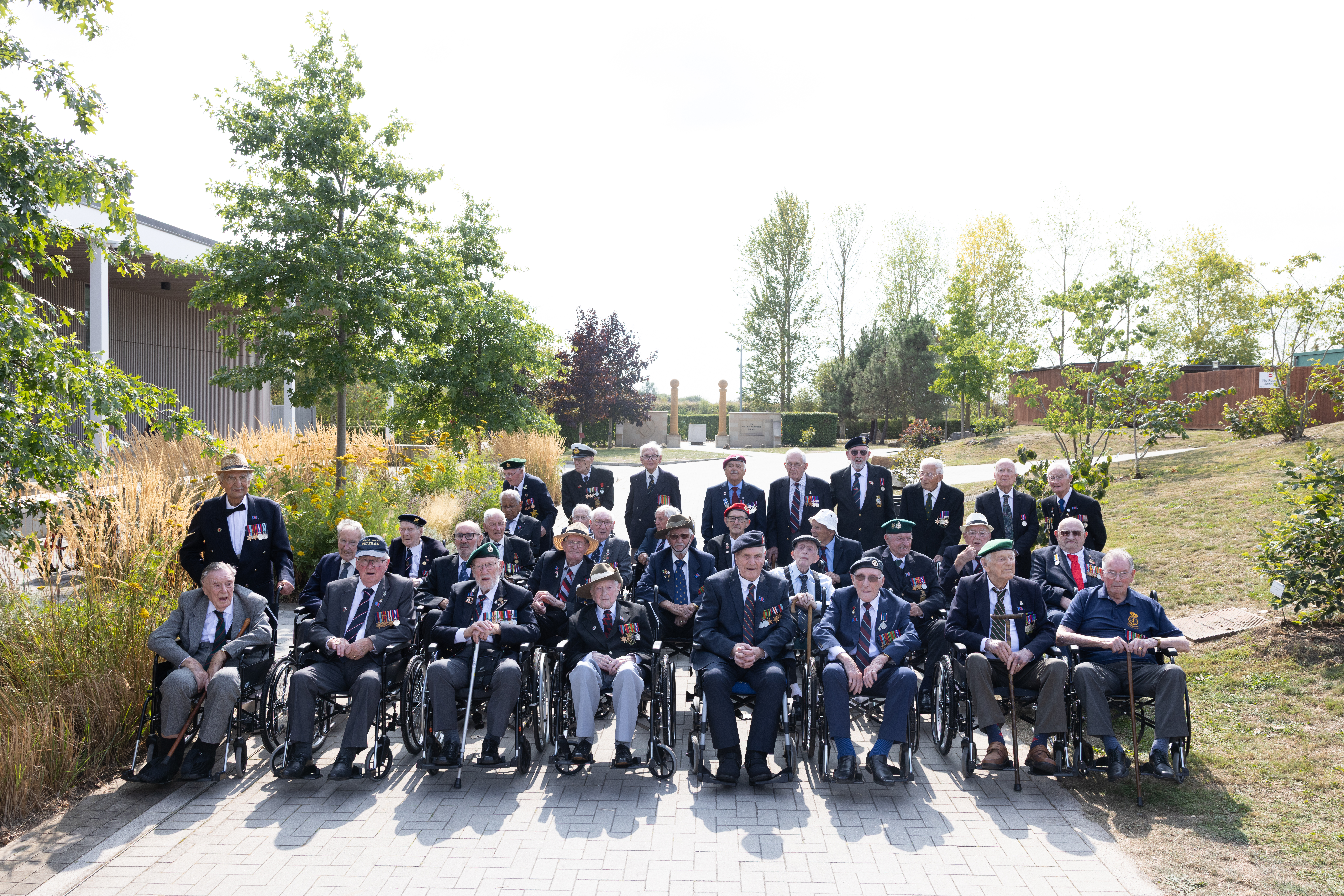 A group photograph of veterans from the WWII Far East Campaign
