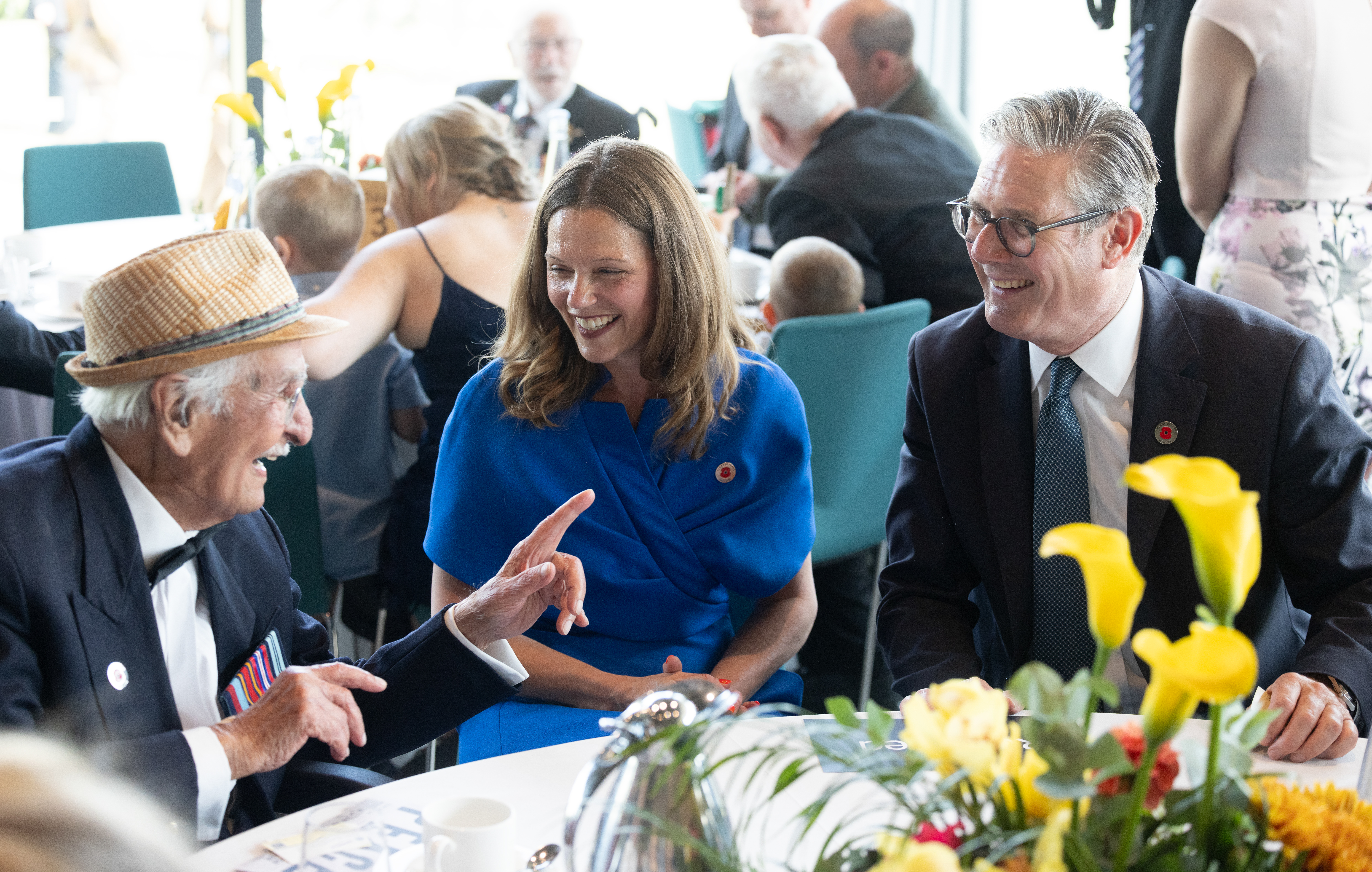 Veteran Yavar Abbas laughing with Prime Minister Keir Starmer