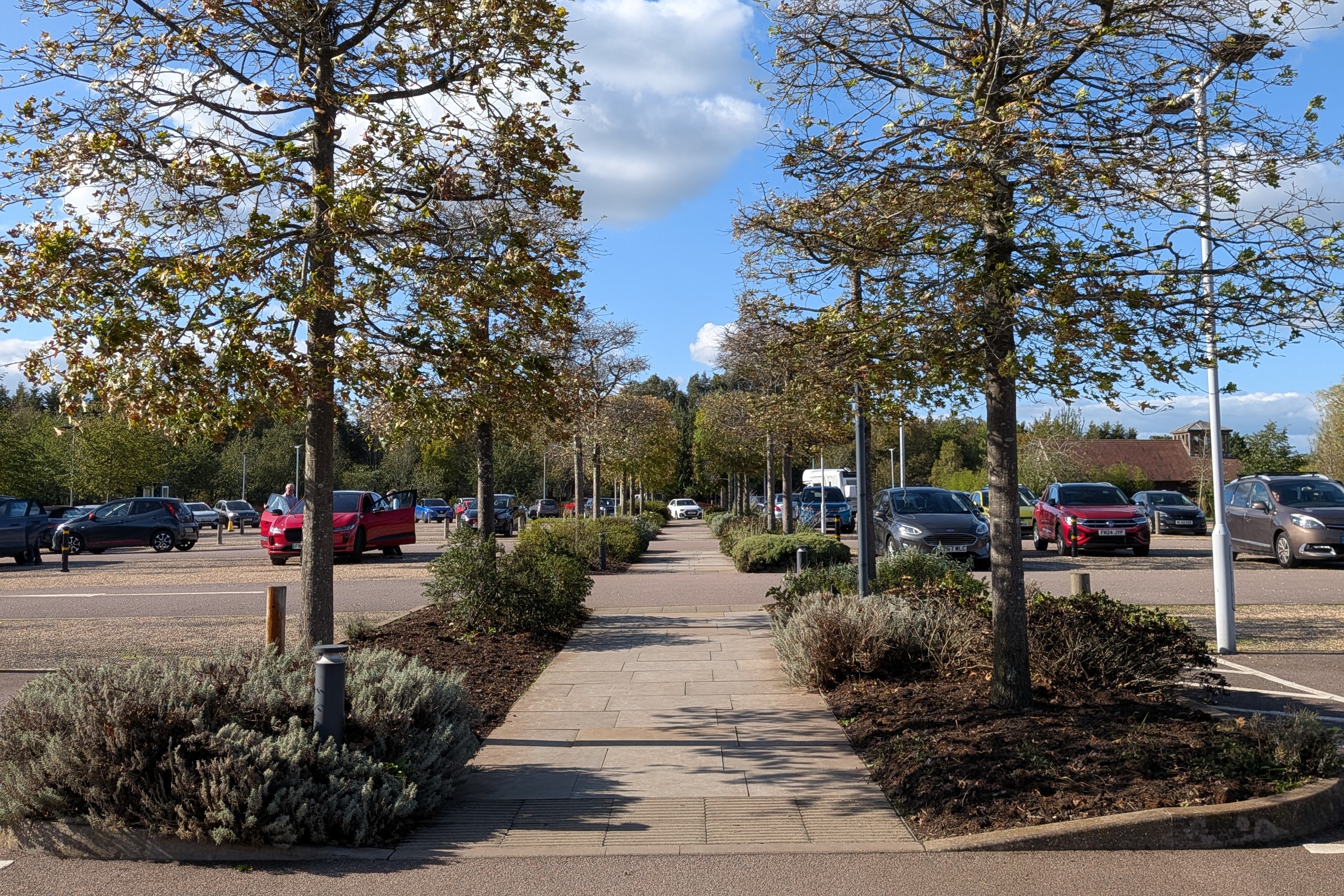 Car park at the National Remembrance Gardens