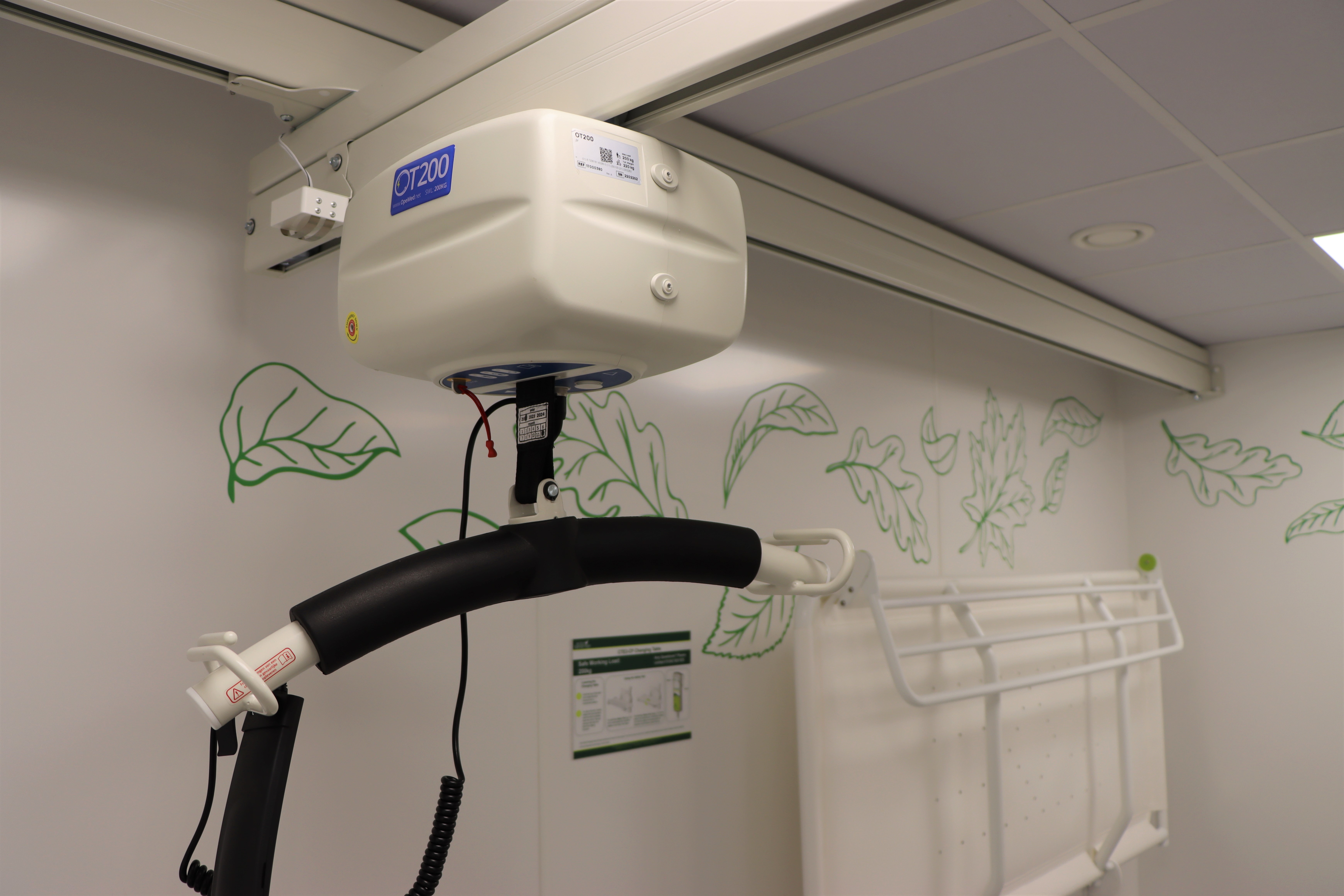 Hoist within the Changing Places Facility