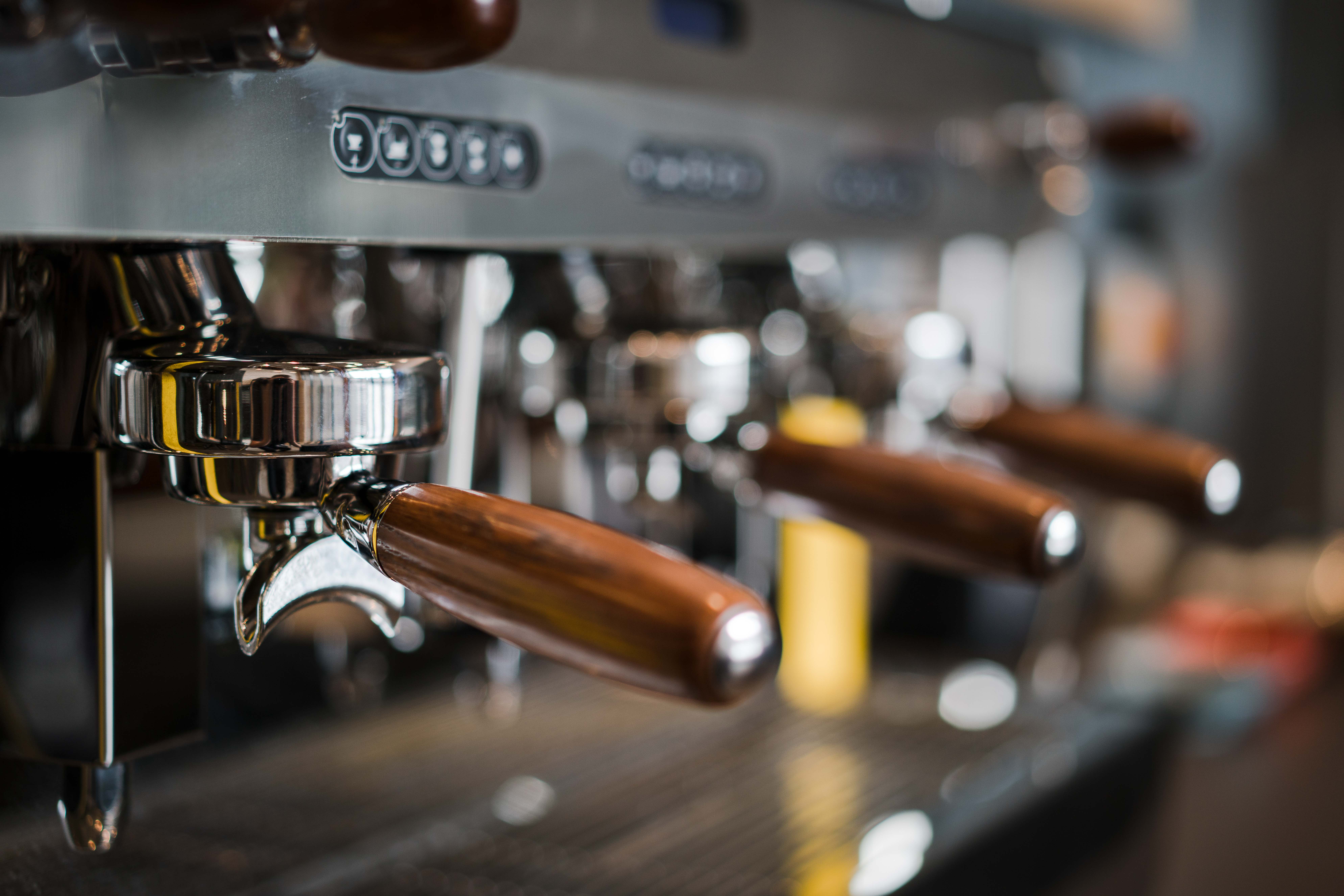 Coffee machine at the National Remembrance Gardens coffee shop