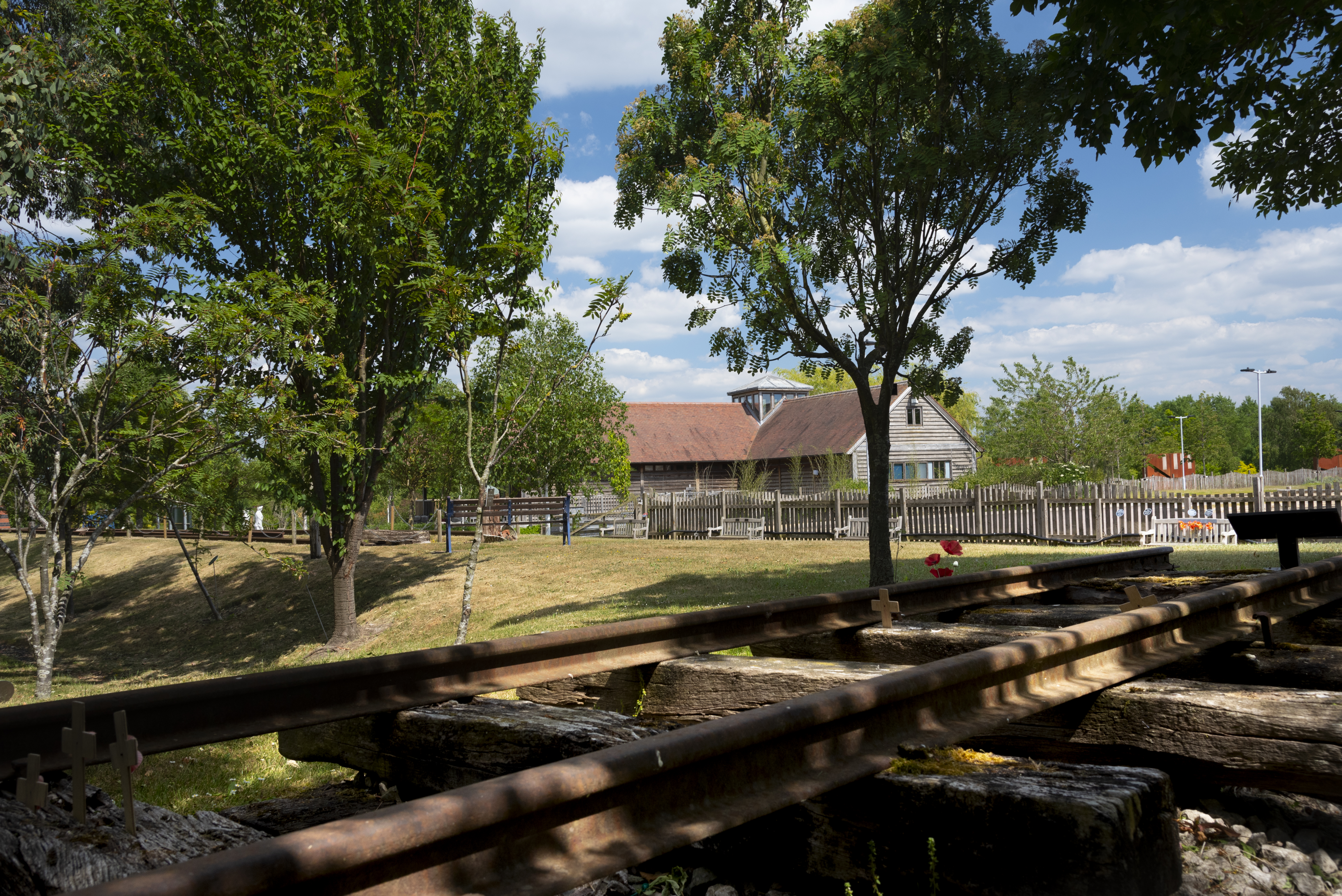 The Burma Railway Memorial - includes original track and sleepers