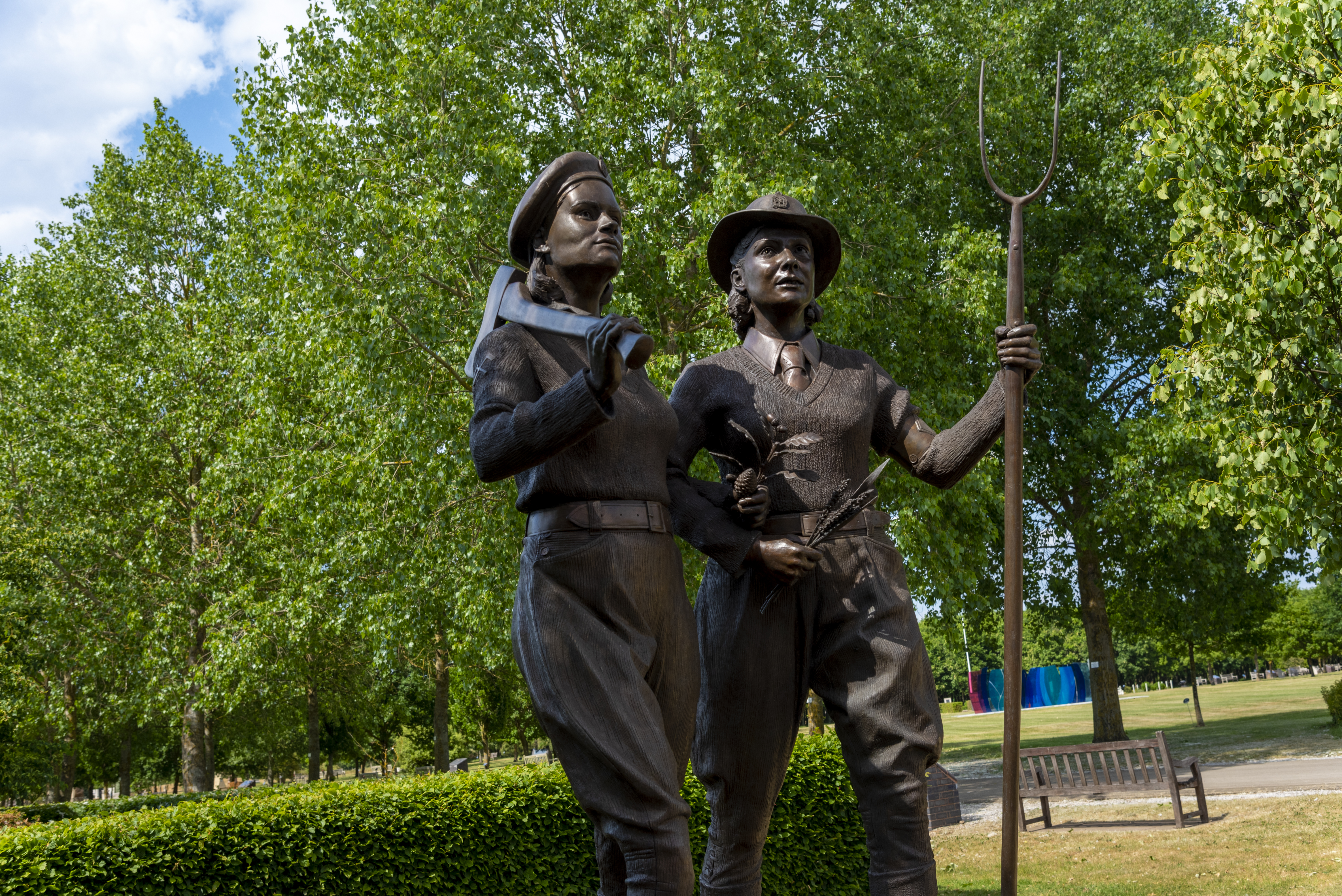 Women's Land Army and Timber Corps Memorial Bronze Statues