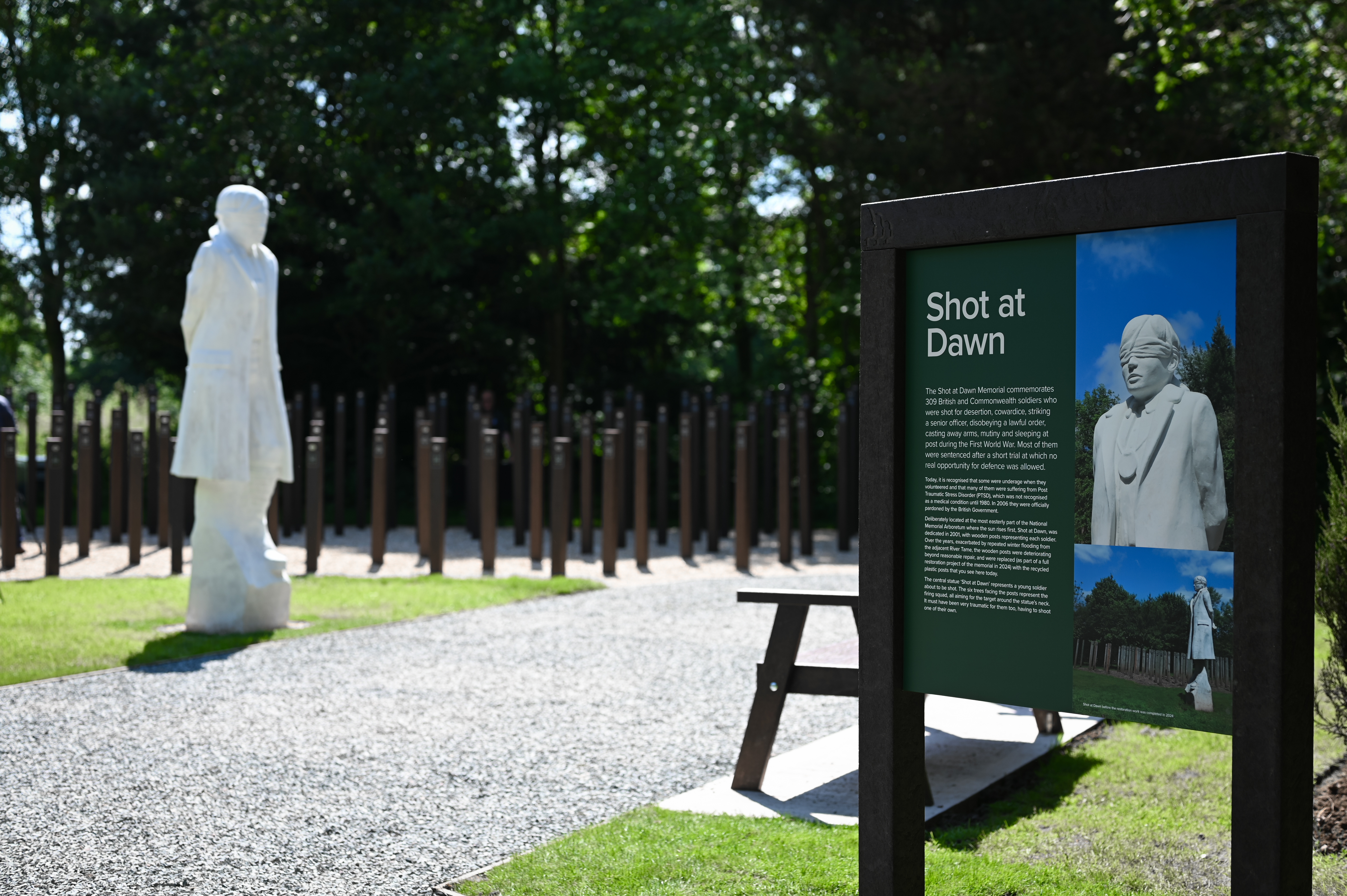 Shot at Dawn Interpretation Board